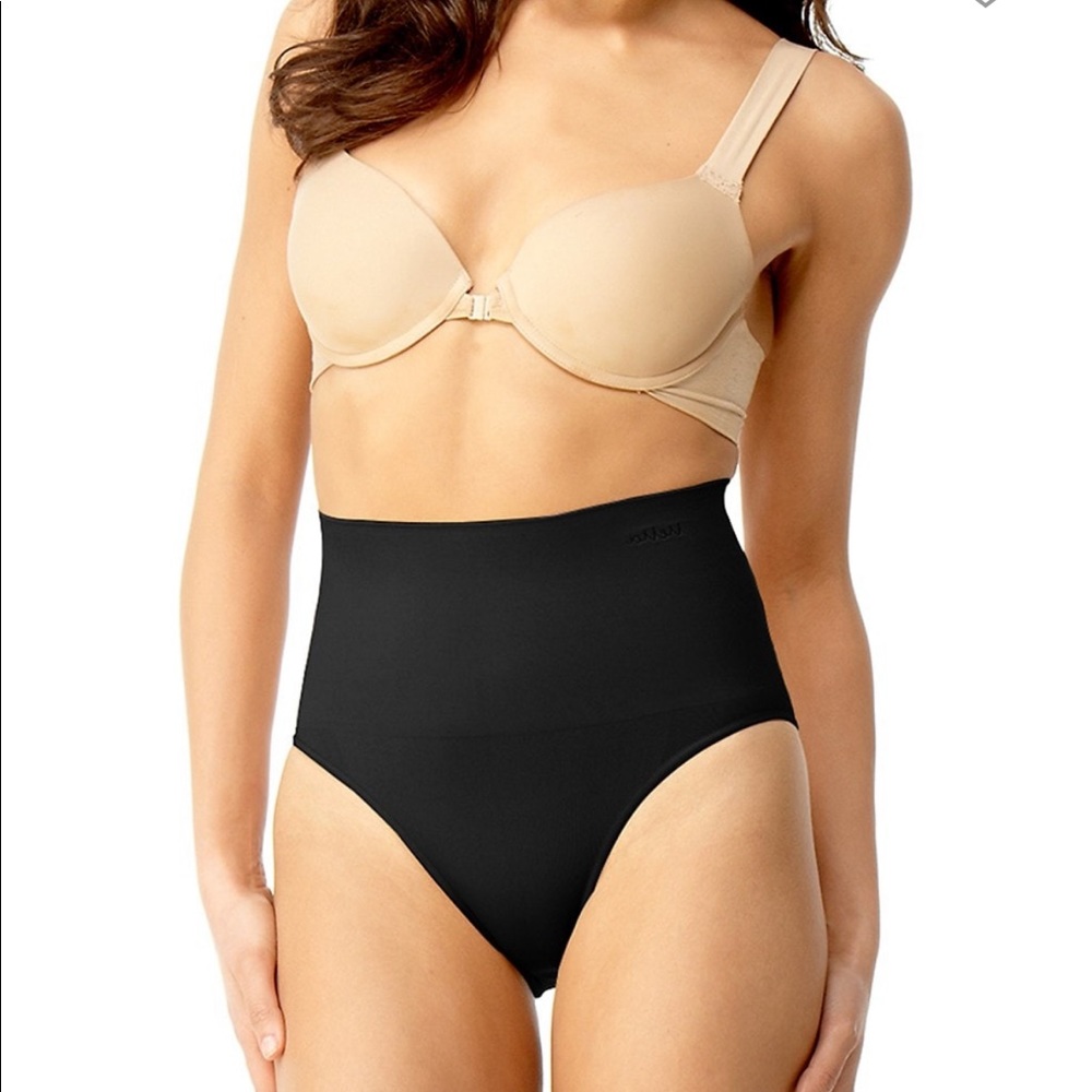 NWOT MeMoi SlimMe High-Waisted Shaper Briefs Color: Black Size : Small